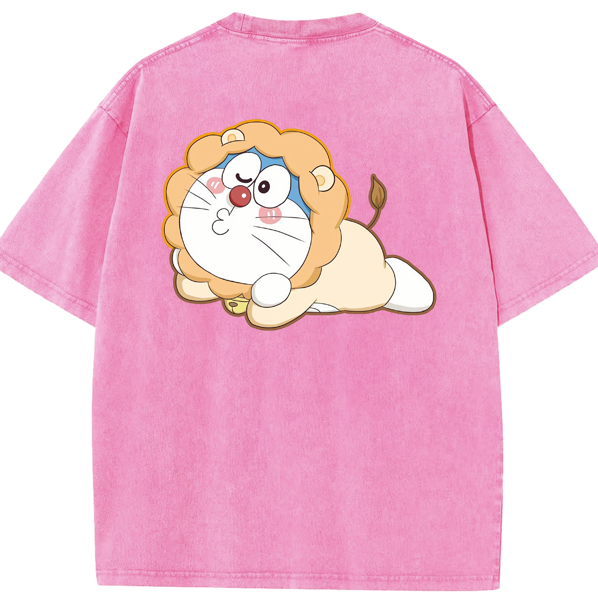 （画像用） ドラえもん Doraemon 綿100% ヴィンテージ風 半袖Tシャツ（背面プリント）